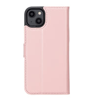 Magic Magnetic Detachable Leather Wallet Case with RFID for iPhone 14 (6.1") - PINK
